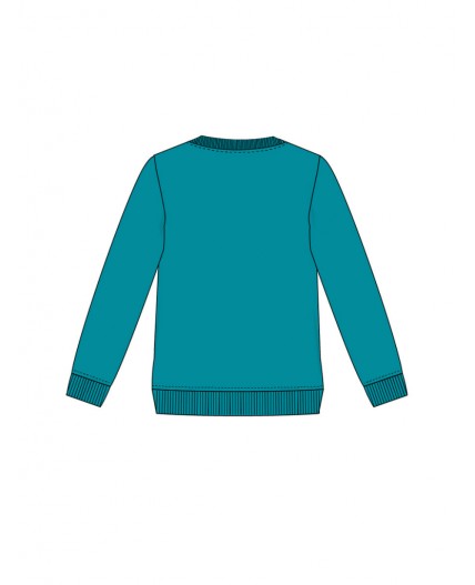 Толстовка трикотажная для мальчиков голубой,белый