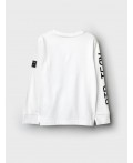 Фуфайка трикотажная для мальчиков (футболка с длинными рукавами) белый