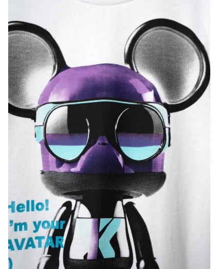 Фуфайка трикотажная для мальчиков (футболка с длинными рукавами) белый