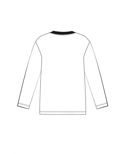 Фуфайка трикотажная для мальчиков (футболка с длинными рукавами) белый