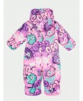 Комбинезон детский текстильный с полиуретановым покрытием для девочек разноцветный
