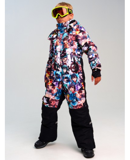 Комбинезон текстильный с полиуретановым покрытием для мальчиков разноцветный