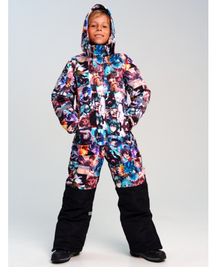 Комбинезон текстильный с полиуретановым покрытием для мальчиков разноцветный
