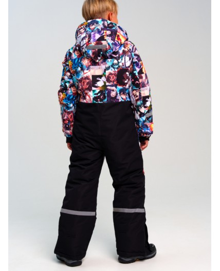 Комбинезон текстильный с полиуретановым покрытием для мальчиков разноцветный