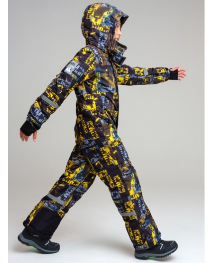 Комбинезон текстильный с полиуретановым покрытием для мальчиков разноцветный