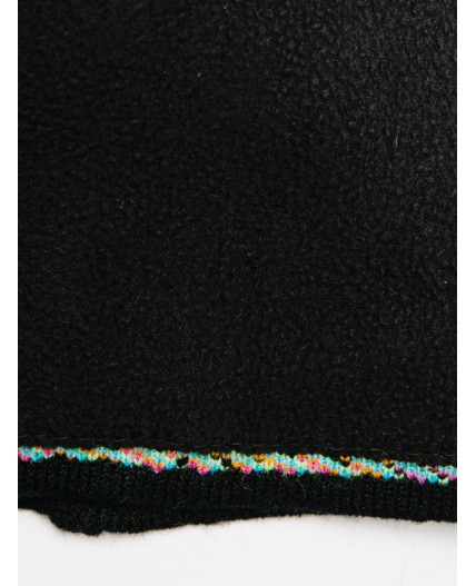 Шапка трикотажная для девочек черный,разноцветный