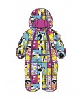Комбинезон детский текстильный с полиуретановым покрытием для девочек разноцветный