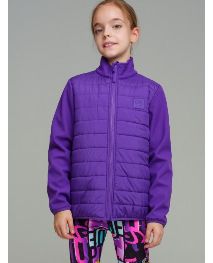 Куртка трикотажная для девочек сиреневый