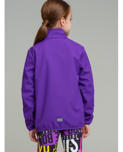 Куртка трикотажная для девочек сиреневый