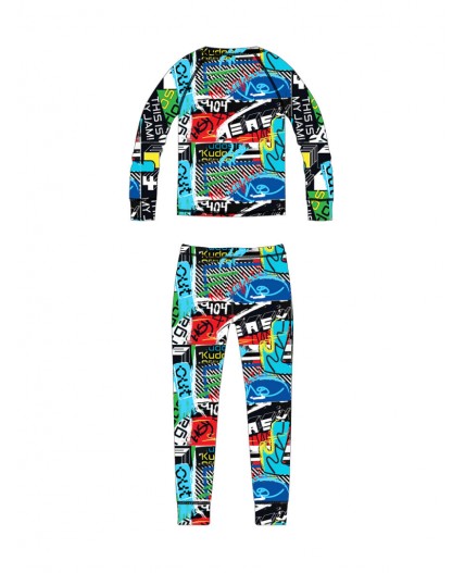 Термокомплект трикотажный для мальчиков: брюки, толстовка для эпизодического использования разноцветный