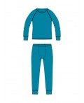 Термокомплект трикотажный для мальчиков: брюки, толстовка для эпизодического использования синий