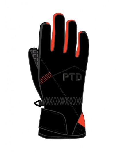 Перчатки текстильные для мальчиков черный