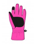 Перчатки текстильные для девочек розовый неоновый