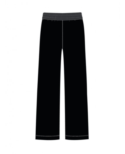 Брюки трикотажные для девочек черный