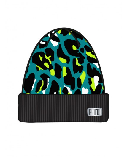 Шапка трикотажная для девочек разноцветный