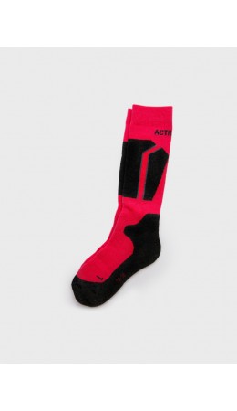 Термоноски трикотажные для девочек (высокие махровые) разноцветный