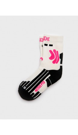 Термоноски трикотажные для девочек (низкие махровые) разноцветный