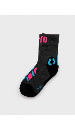 Термоноски трикотажные для девочек (низкие) разноцветный