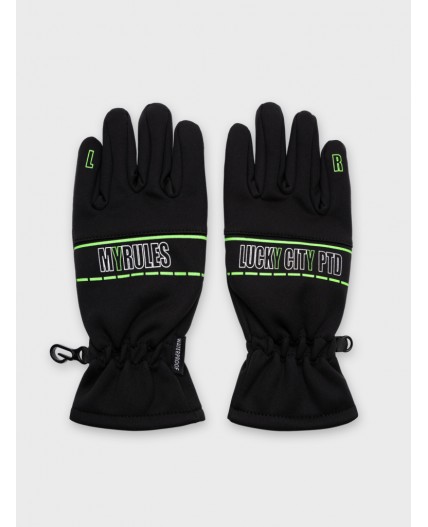 Перчатки текстильные для мальчиков разноцветный