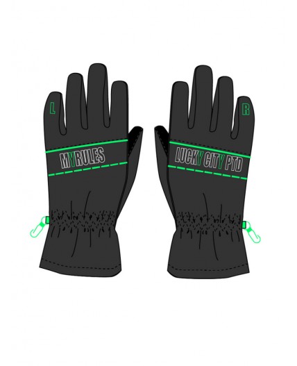 Перчатки текстильные для мальчиков разноцветный