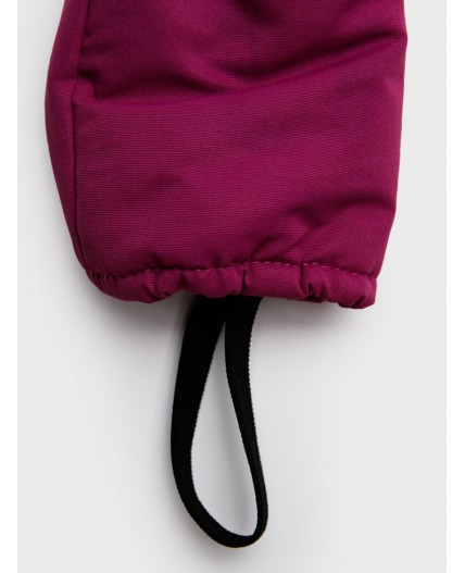 Варежки детские текстильные для девочек розовый