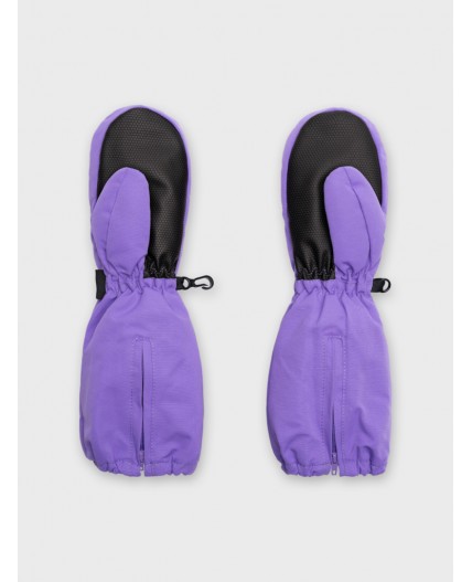 Краги текстильные для девочек фиолетовый