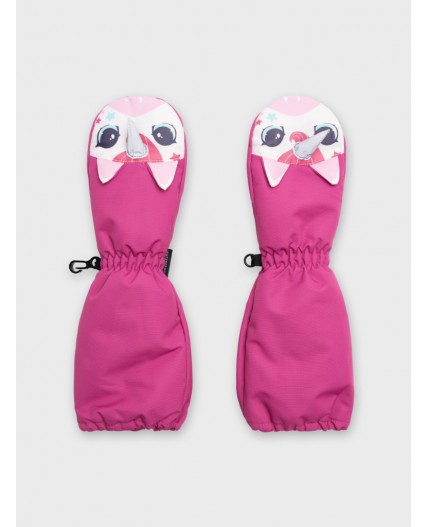 Краги текстильные для девочек разноцветный