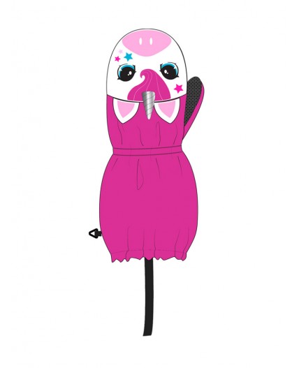 Краги текстильные для девочек разноцветный