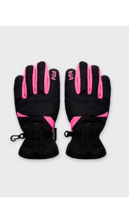 Перчатки текстильные для девочек разноцветный