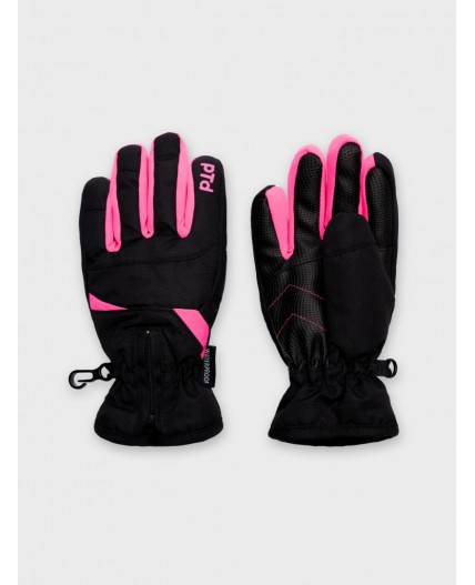 Перчатки текстильные для девочек разноцветный