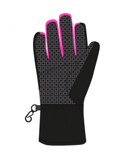 Перчатки текстильные для девочек разноцветный