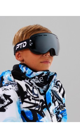 Маска горнолыжная детская серый