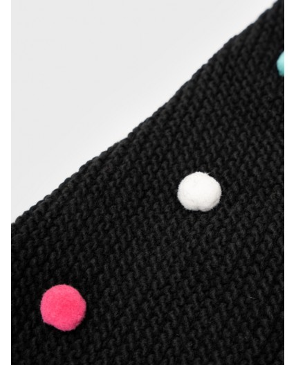 Комплект трикотажный для девочек: шапка, снуд разноцветный