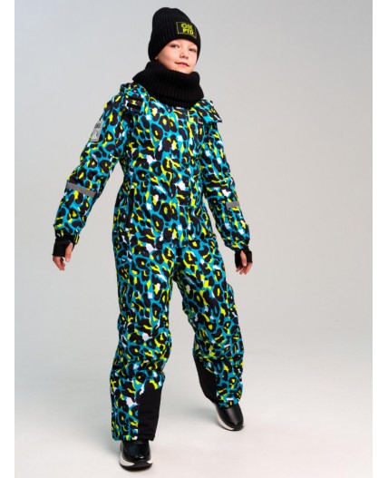 Комплект трикотажный для девочек: шапка, снуд черный