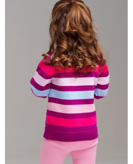 Свитер детский трикотажный для девочек разноцветный