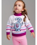 Джемпер детский трикотажный для девочек разноцветный