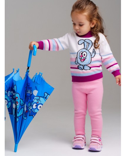 Джемпер детский трикотажный для девочек разноцветный