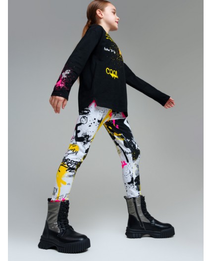 Ботинки для девочек серебряный,черный