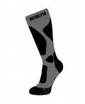Термоноски трикотажные для мальчиков (высокие) черный,серый