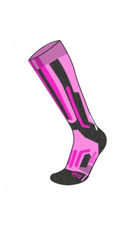 Термоноски трикотажные для девочек (высокие) разноцветный