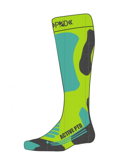 Термоноски трикотажные для девочек (высокие) разноцветный