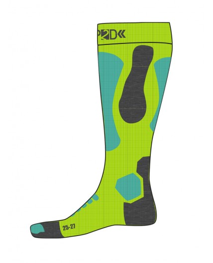 Термоноски трикотажные для девочек (высокие) разноцветный