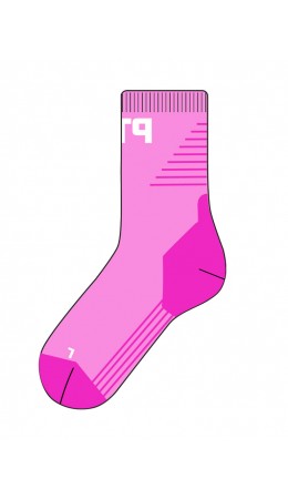 Термоноски трикотажные для девочек (низкие махровые) розовый,светло-розовый