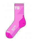 Термоноски трикотажные для девочек (низкие махровые) розовый,светло-розовый