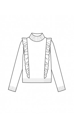Джемпер трикотажный для девочек белый