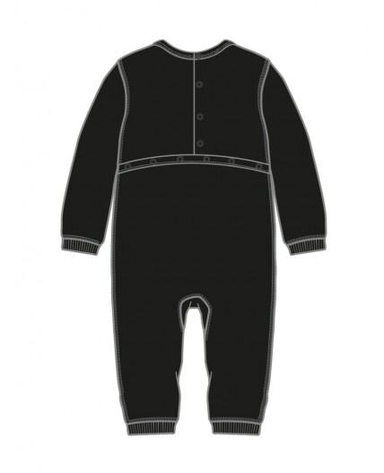 Комбинезон детский трикотажный для мальчиков черный
