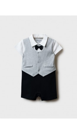 Песочник детский трикотажный для мальчиков черный,светло-серый,белый