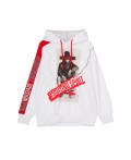 Толстовка трикотажная для мальчиков белый,красный