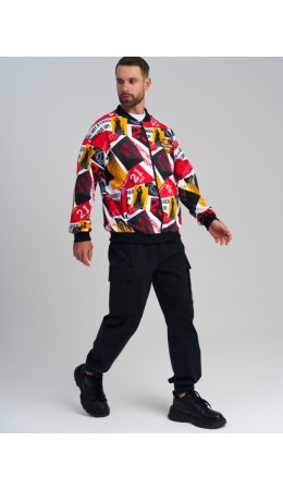 Толстовка трикотажная для мужчин разноцветный