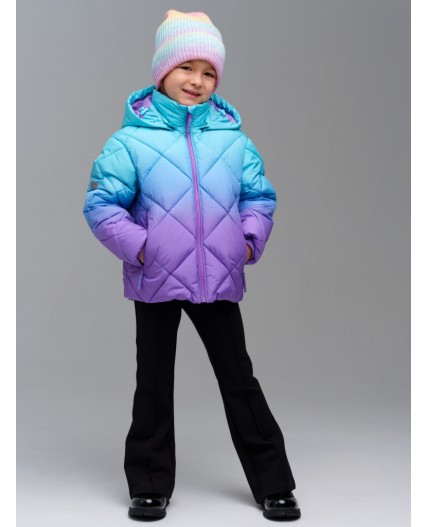 Шапка трикотажная для девочек разноцветный